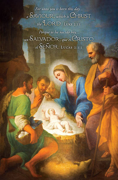 Picture of Christmas Unto is Born Bilingual Bulletin Regular