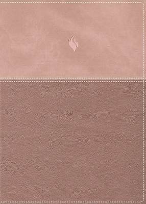 Picture of Rvr60, Biblia de Estudio de la Vida Plena, Edición Clásica, Leathersoft DOS Tonos Oro Rosa, Palabras de Jesús En Rojo, Comfort Print