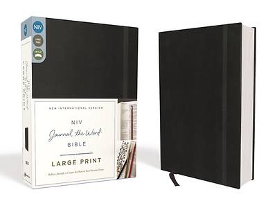 Picture of NIV, Journal the Word Bible, Large Print, Hardcover, Black