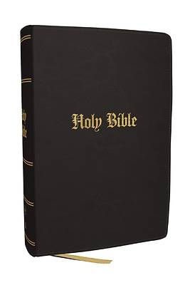 KJV Compact Large Print Bible, Black Leathersoft, Red Letter, Comfort Print