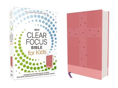 Picture of Nirv, Clear Focus Bible for Kids, Leathersoft, Pink