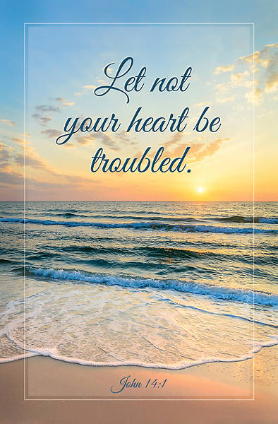 Picture of Let Not Your Heart Be Troubled Regular Size Bulletin