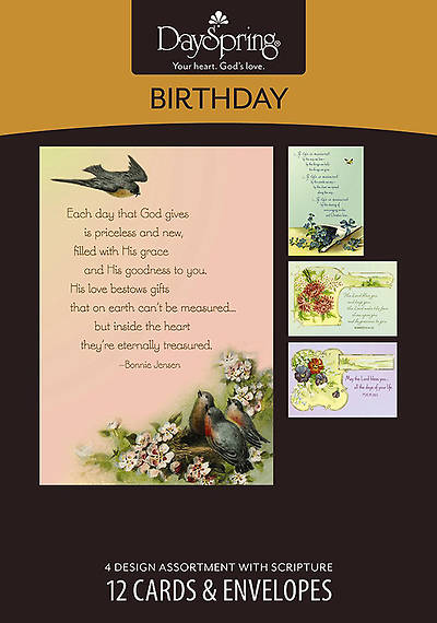 Picture of Victorian Blessings - Birthday Boxed Cards - Box of 12