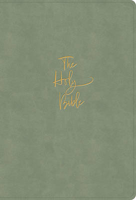 Picture of KJV Super Giant Print Reference Bible, Sage Suedesoft Leathertouch