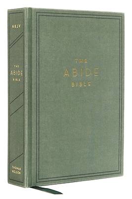 Picture of Nkjv, Abide Bible, Cloth Over Board, Green, Red Letter Edition, Comfort Print