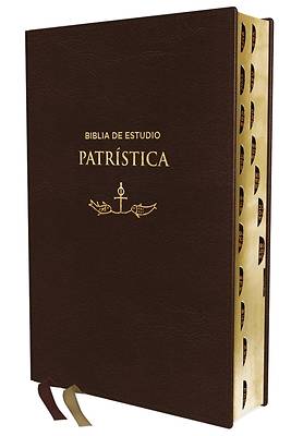 Picture of Reina Valera Revisada, Biblia de Estudio Patrística, Siglos I Al VI, Leathersoft, Café, Interior a DOS Colores, Con Índice, Palabras de Jesús En Rojo