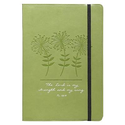 Picture of Journal - Lux-Leather - Green Flowers