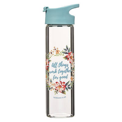 Picture of Water Bottle Glass All Things Work Together - ROM 8