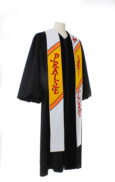 Picture of 7500 Scripture Series White Stole - 100"