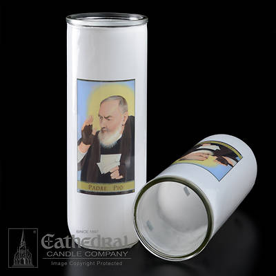 Picture of Padre Pio 5, 6, 7-Day Glass Globe
