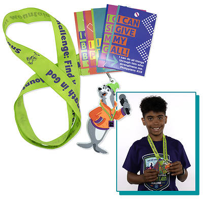 Picture of VBS 2026 Snowball Mountain Challenge Scripture Treasure Lanyard (Pkg of 12)