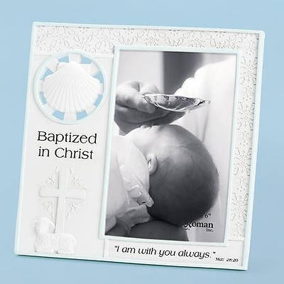 Picture of Baptized In Christ  Photo Frame Blue