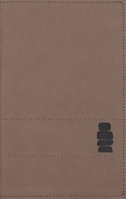 Picture of Niv, Read. Think. Live., Leathersoft, Brown, Thumb Indexed, Comfort Print