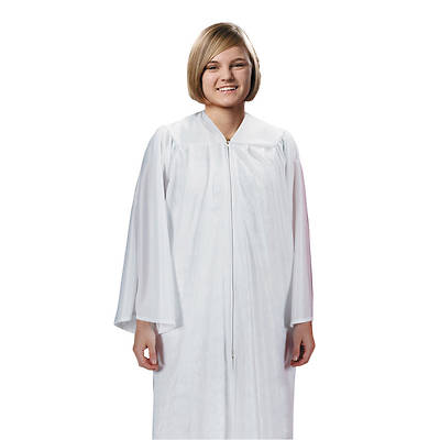 Picture of Murphy White Confirmation Robe - Junior