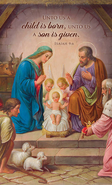Picture of A Son is Given Announcement Folder Isaiah 9:6