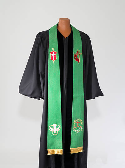 Picture of Bishop's Green Lurex Stole