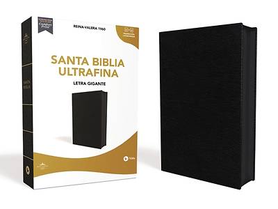 Picture of Reina Valera 1960 Santa Biblia Ultrafina Letra Gigante, Piel Fabricada, Negro, Con Cierre, Edición Letra Roja