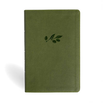 Picture of NASB Giant Print Reference Bible, Olive Leathertouch, Indexed