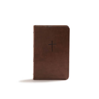 Picture of CSB Compact Bible, Brown Leathertouch, Value Edition