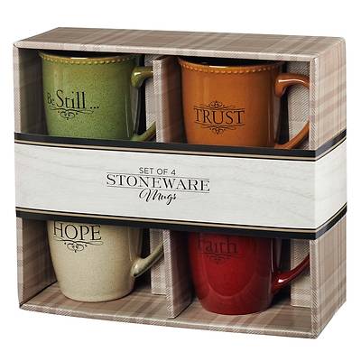 Picture of Ceramic Mug Set Faith Trust Hope Be Still