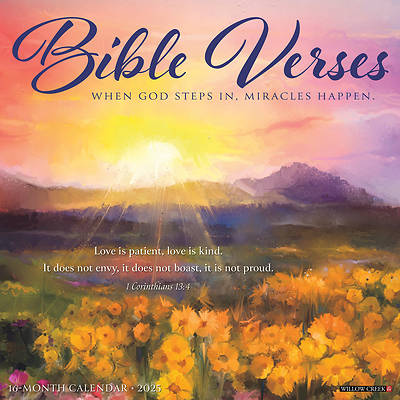 Picture of Bible Verses 2025 12X12 Wall Calendar