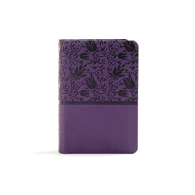 Picture of KJV Large Print Compact Reference Bible, Purple Leathertouch