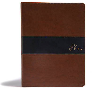 Picture of KJV Spurgeon Study Bible, Black/Brown Leathertouch