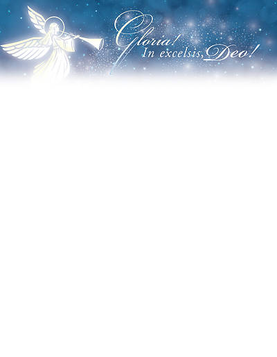 Picture of Gloria In Excelsis Deo! Christmas Letterhead