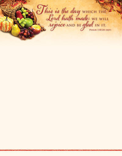 Picture of This is the Day Thanksgiving Letterhead