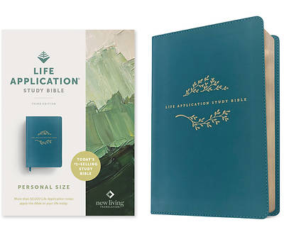 Picture of NLT Life Application Study Bible, Third Edition, Personal Size (Leatherlike, Teal Blue, Red Letter)