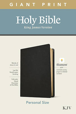 Picture of KJV Personal Size Giant Print Bible, Filament Enabled Edition (Genuine Leather, Black)