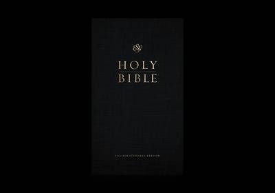 Picture of ESV Church Bible, Large Print, Red Letter (Hardcover, Black)