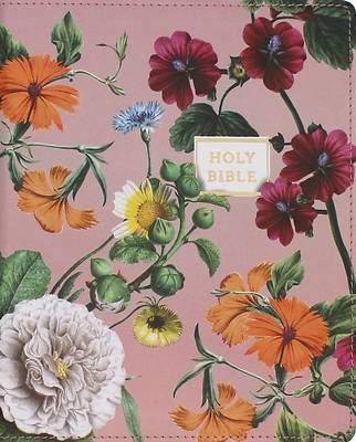 Picture of Niv, Artisan Collection Bible, Large Print, Leathersoft, Blush Floral, Red Letter, Comfort Print