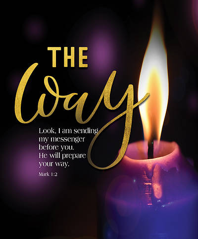 Picture of The Way Look Advent Candle Sunday 2 Bulletin, Large (Pkg of 50)