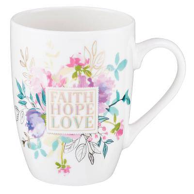 Picture of Value Mug Faith Hope Love Floral