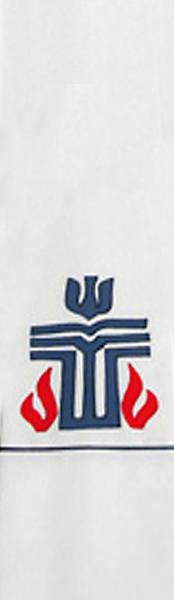 Picture of Presbyterian Logo White Stole
