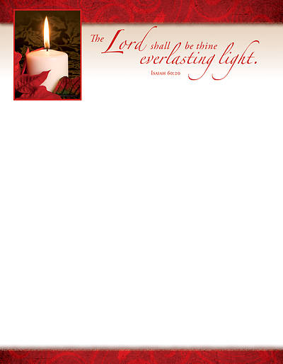 Picture of Everlasting Light Letterhead Isaiah 60:20