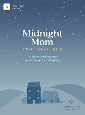 NLT Midnight Mom Devotional Bible (Softcover, Red Letter, Filament Enabled)