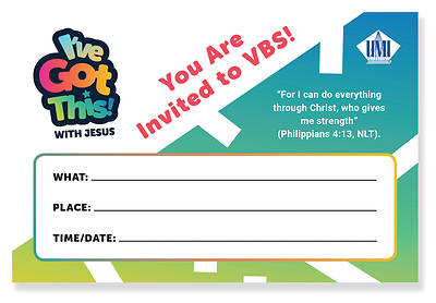 Picture of Vacation Bible School VBS 2022 I've Got This With Jesus Invitation Postcards (50 PK)