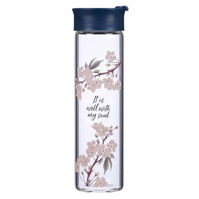 Picture of Water Bottle Glass It Is Well with My Soul
