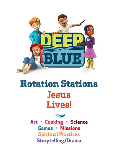 Picture of Deep Blue Rotation Stations: Jesus Lives! - Entire Unit Download