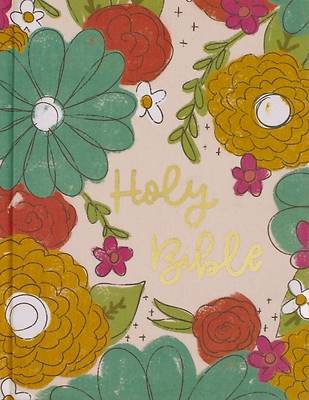 Picture of Niv, Artisan Collection Bible, Cloth Over Board, Multi-Color/Floral, Red Letter, Comfort Print