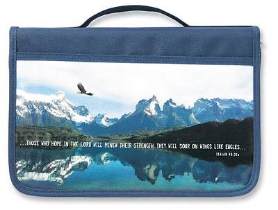 Picture of Inspiration Eagle Fabric Large Navy Book & Bible Cover