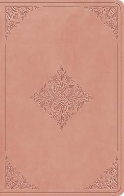 ESV Large Print Value Thinline Bible (Trutone, Blush Rose, Fleur-De-Lis Design)