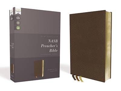 Picture of Nasb, Preacher's Bible, Leathersoft, Brown, 1995 Text, Comfort Print