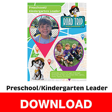 Picture of VBS 2025 Road Trip Preschool/Kindergarten Leader Download