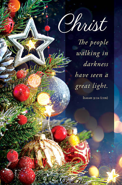 Picture of People Walking Darkness Advent Regular Size Bulletin