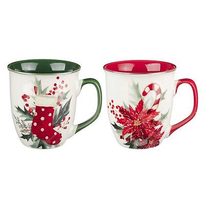 Picture of Mug Set 2pc Christmas Time Berries