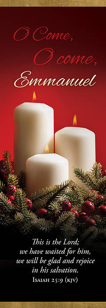 Picture of Banner O come, O come, Emmanuel Christmas 2 x 6 Fabric