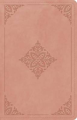 ESV Large Print Thinline Reference Bible, Red Letter (Trutone, Blush Rose, Fleur-De-Lis Design)